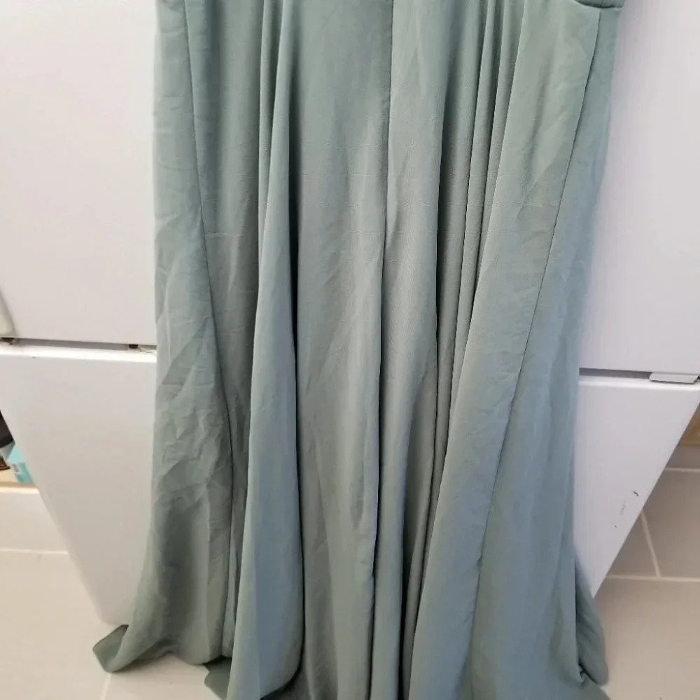 Bhldn by Anthropologie Eva Dress Maxi Moss XS - Picture 12 of 14